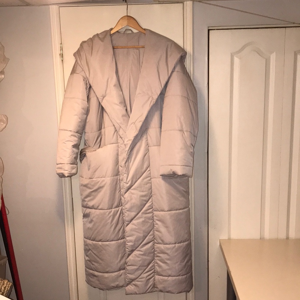 Women’s Waterproof Winter Coat Custom Tailor Made Beige/Gray Size L to XXL